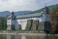 Cozia monastery on the banks of the olt river,romania Royalty Free Stock Photo